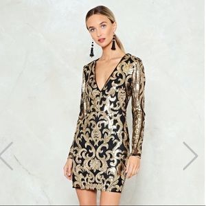 NASTYGAL sequin dress